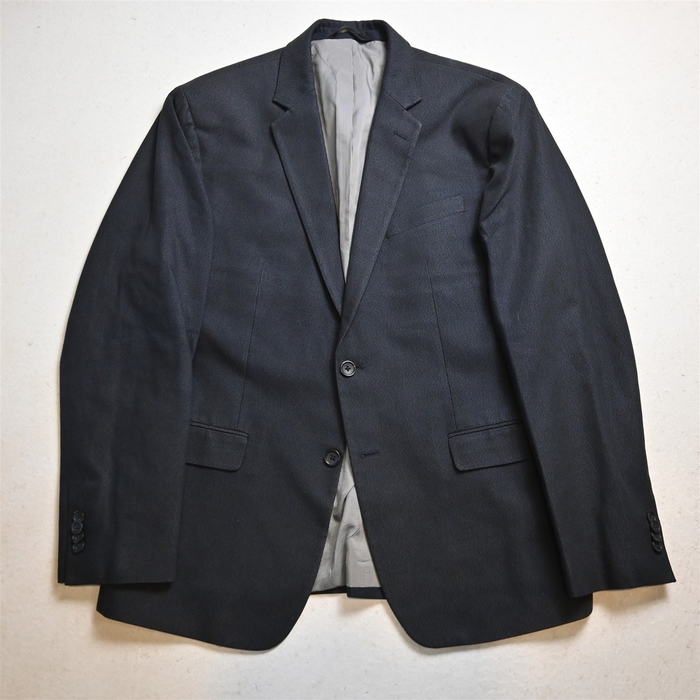 Banana Republic 44R Dark Blue 793647 Slim 100% Cotton Blazer Jacket Sport Coat